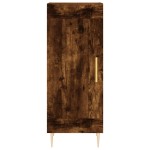 vidaXL Servantă, stejar fumuriu, 34,5x34x90 cm, lemn compozit