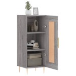 vidaXL Servantă, gri sonoma, 34,5x34x90 cm, lemn compozit vidaXL Servantă, gri sonoma, 34,5x34x90 cm, lemn compozit