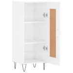 vidaXL Servantă, alb extralucios, 34,5x34x90 cm, lemn compozit vidaXL Servantă, alb extralucios, 34,5x34x90 cm, lemn compozit