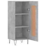 vidaXL Servantă, gri beton, 34,5x34x90 cm, lemn compozit