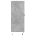 vidaXL Servantă, gri beton, 34,5x34x90 cm, lemn compozit