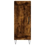 vidaXL Servantă, stejar fumuriu, 34,5x34x90 cm, lemn compozit vidaXL Servantă, stejar fumuriu, 34,5x34x90 cm, lemn compozit