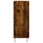 vidaXL Servantă, stejar fumuriu, 34,5x34x90 cm, lemn compozit vidaXL Servantă, stejar fumuriu, 34,5x34x90 cm, lemn compozit