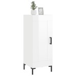 vidaXL Servantă, alb extralucios, 34,5x34x90 cm, lemn compozit vidaXL Servantă, alb extralucios, 34,5x34x90 cm, lemn compozit