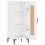 vidaXL Servantă, alb extralucios, 34,5x34x90 cm, lemn compozit vidaXL Servantă, alb extralucios, 34,5x34x90 cm, lemn compozit