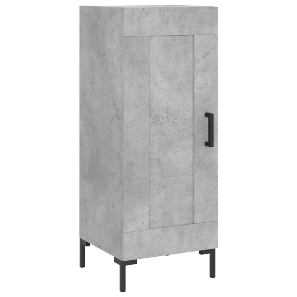 vidaXL Servantă, gri beton, 34,5x34x90 cm, lemn compozit