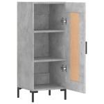 vidaXL Servantă, gri beton, 34,5x34x90 cm, lemn compozit vidaXL Servantă, gri beton, 34,5x34x90 cm, lemn compozit