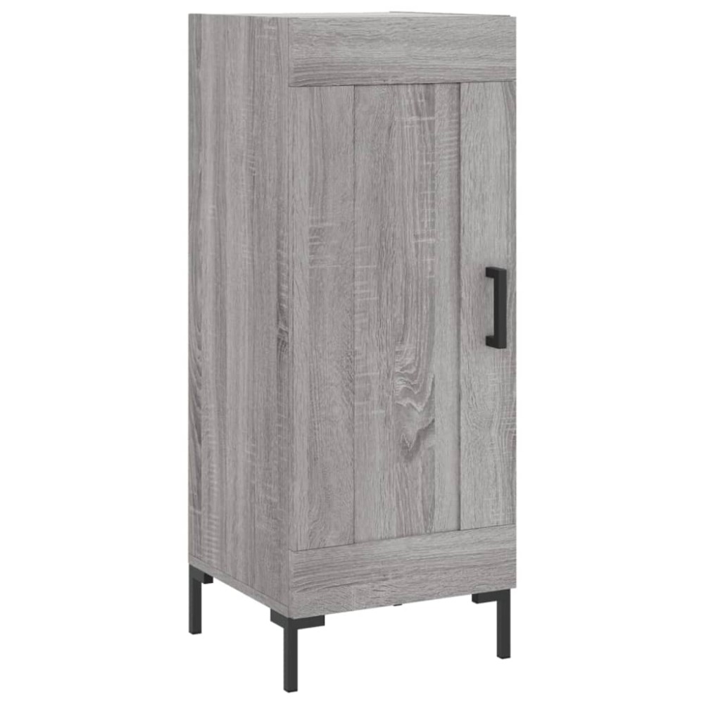 vidaXL Servantă, gri sonoma, 34,5x34x90 cm, lemn compozit