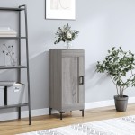 vidaXL Servantă, gri sonoma, 34,5x34x90 cm, lemn compozit vidaXL Servantă, gri sonoma, 34,5x34x90 cm, lemn compozit