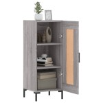 vidaXL Servantă, gri sonoma, 34,5x34x90 cm, lemn compozit vidaXL Servantă, gri sonoma, 34,5x34x90 cm, lemn compozit