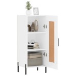 vidaXL Servantă, alb, 34,5x34x90 cm, lemn compozit vidaXL Servantă, alb, 34,5x34x90 cm, lemn compozit