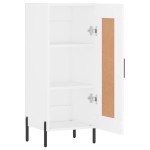 vidaXL Servantă, alb, 34,5x34x90 cm, lemn compozit vidaXL Servantă, alb, 34,5x34x90 cm, lemn compozit