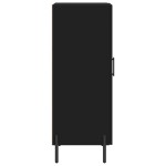 vidaXL Servantă, negru, 34,5x34x90 cm, lemn compozit vidaXL Servantă, negru, 34,5x34x90 cm, lemn compozit