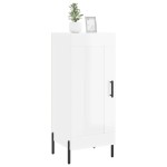vidaXL Servantă, alb extralucios, 34,5x34x90 cm, lemn compozit