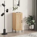 vidaXL Servantă, stejar sonoma, 34,5x34x90 cm, lemn compozit vidaXL Servantă, stejar sonoma, 34,5x34x90 cm, lemn compozit