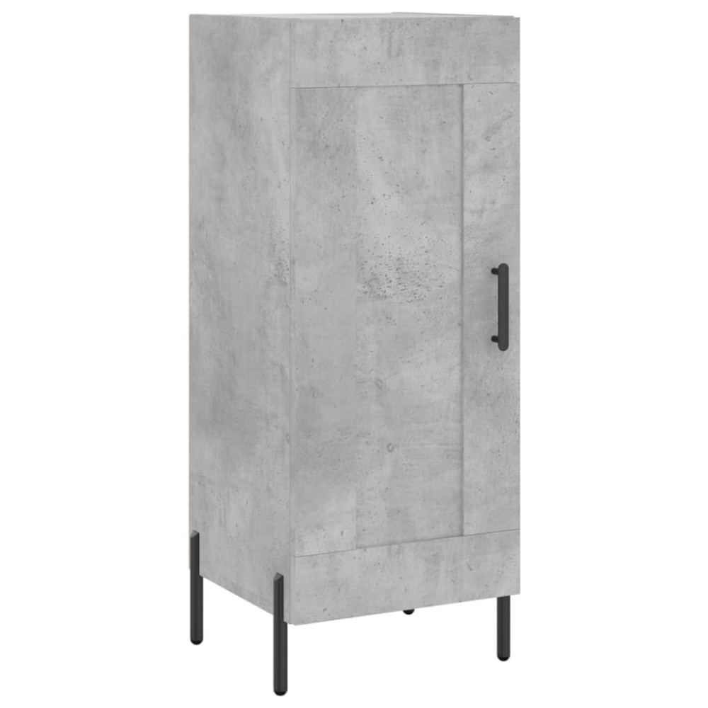 vidaXL Servantă, gri beton, 34,5x34x90 cm, lemn compozit