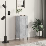 vidaXL Servantă, gri beton, 34,5x34x90 cm, lemn compozit vidaXL Servantă, gri beton, 34,5x34x90 cm, lemn compozit