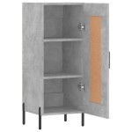 vidaXL Servantă, gri beton, 34,5x34x90 cm, lemn compozit vidaXL Servantă, gri beton, 34,5x34x90 cm, lemn compozit
