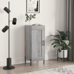 vidaXL Servantă, gri sonoma, 34,5x34x90 cm, lemn compozit vidaXL Servantă, gri sonoma, 34,5x34x90 cm, lemn compozit