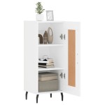 vidaXL Servantă, alb, 34,5x34x90 cm, lemn compozit vidaXL Servantă, alb, 34,5x34x90 cm, lemn compozit