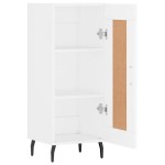 vidaXL Servantă, alb, 34,5x34x90 cm, lemn compozit vidaXL Servantă, alb, 34,5x34x90 cm, lemn compozit