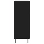 vidaXL Servantă, negru, 34,5x34x90 cm, lemn compozit