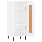 vidaXL Servantă, alb extralucios, 34,5x34x90 cm, lemn compozit vidaXL Servantă, alb extralucios, 34,5x34x90 cm, lemn compozit