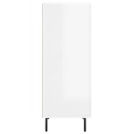 vidaXL Servantă, alb extralucios, 34,5x34x90 cm, lemn compozit vidaXL Servantă, alb extralucios, 34,5x34x90 cm, lemn compozit