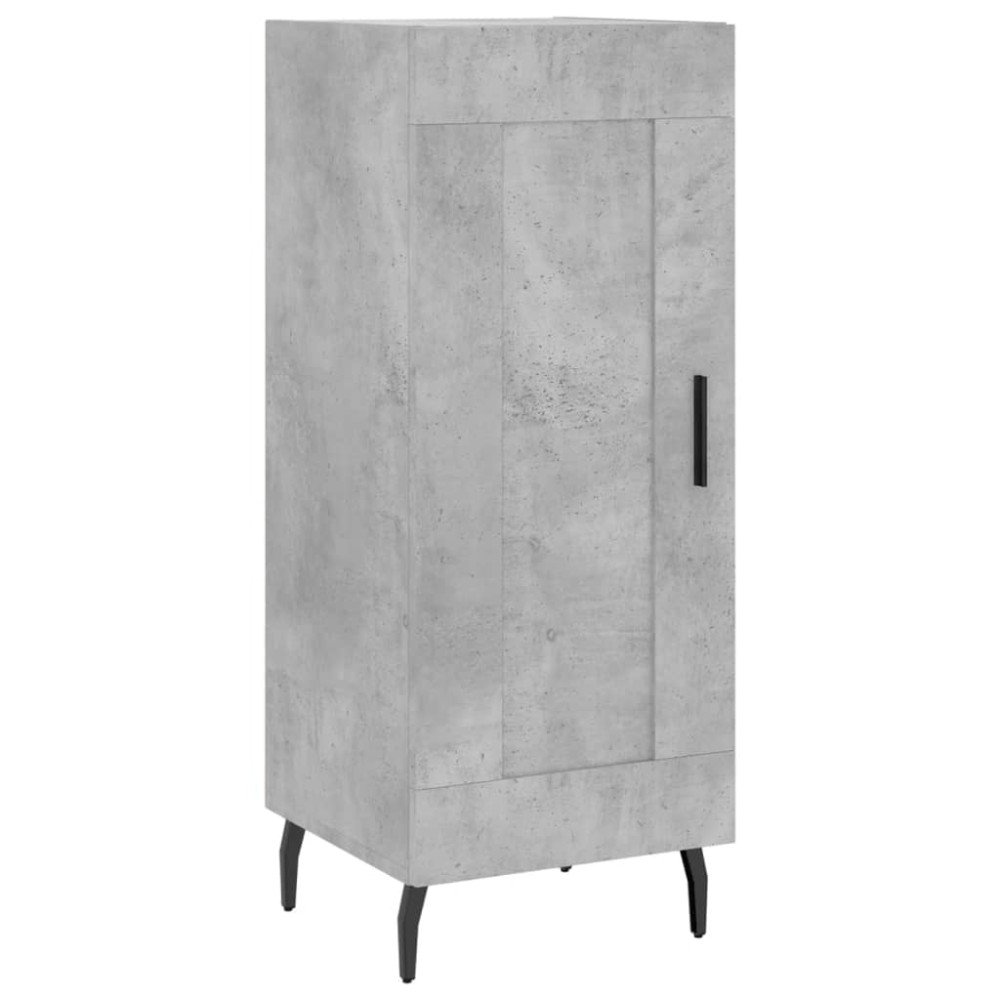 vidaXL Servantă, gri beton, 34,5x34x90 cm, lemn compozit