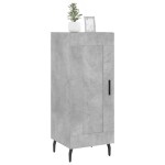 vidaXL Servantă, gri beton, 34,5x34x90 cm, lemn compozit