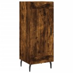 vidaXL Servantă, stejar fumuriu, 34,5x34x90 cm, lemn compozit vidaXL Servantă, stejar fumuriu, 34,5x34x90 cm, lemn compozit