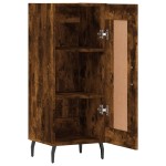 vidaXL Servantă, stejar fumuriu, 34,5x34x90 cm, lemn compozit vidaXL Servantă, stejar fumuriu, 34,5x34x90 cm, lemn compozit
