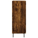 vidaXL Servantă, stejar fumuriu, 34,5x34x90 cm, lemn compozit vidaXL Servantă, stejar fumuriu, 34,5x34x90 cm, lemn compozit