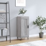 vidaXL Servantă, gri sonoma, 34,5x34x90 cm, lemn compozit vidaXL Servantă, gri sonoma, 34,5x34x90 cm, lemn compozit