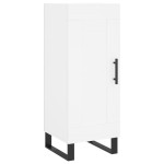 vidaXL Servantă, alb, 34,5x34x90 cm, lemn compozit vidaXL Servantă, alb, 34,5x34x90 cm, lemn compozit