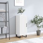 vidaXL Servantă, alb, 34,5x34x90 cm, lemn compozit vidaXL Servantă, alb, 34,5x34x90 cm, lemn compozit