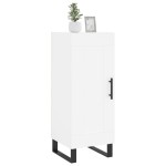 vidaXL Servantă, alb, 34,5x34x90 cm, lemn compozit vidaXL Servantă, alb, 34,5x34x90 cm, lemn compozit