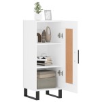vidaXL Servantă, alb, 34,5x34x90 cm, lemn compozit vidaXL Servantă, alb, 34,5x34x90 cm, lemn compozit