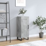 vidaXL Servantă, gri beton, 34,5x34x90 cm, lemn compozit vidaXL Servantă, gri beton, 34,5x34x90 cm, lemn compozit