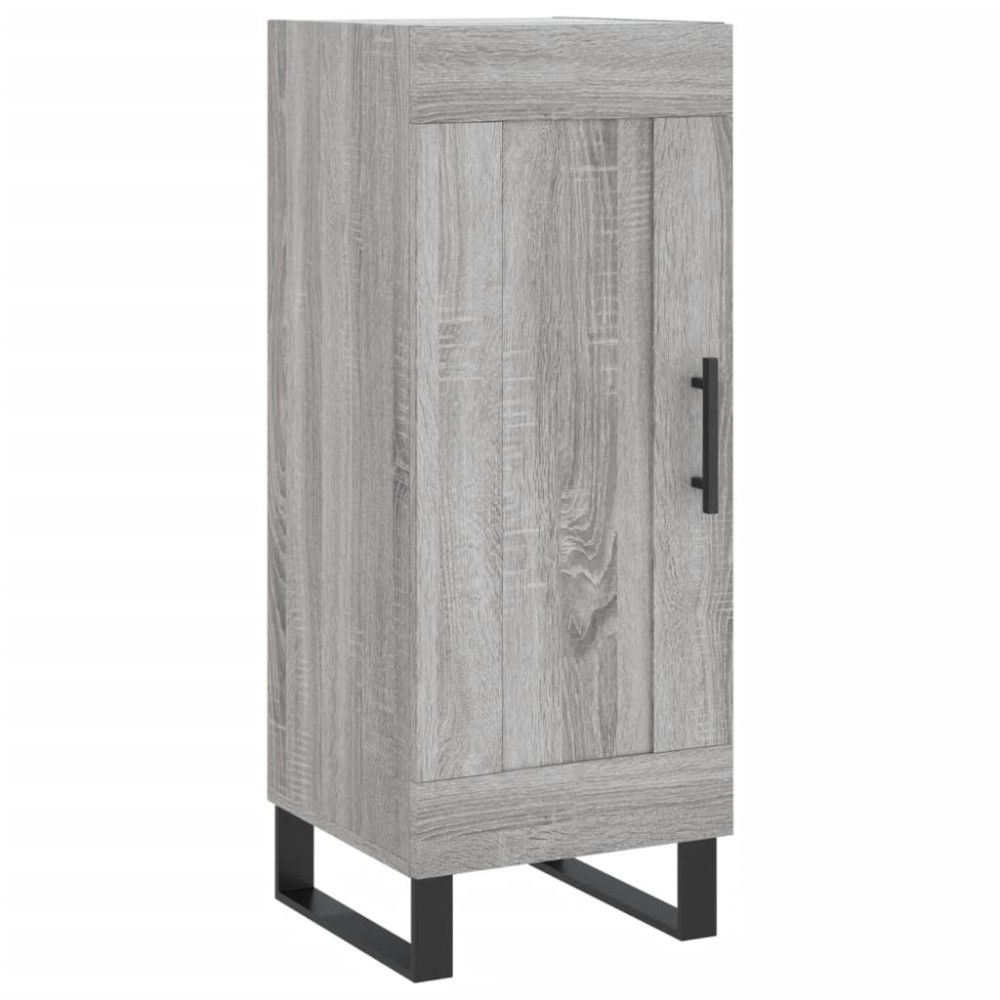 vidaXL Servantă, gri sonoma, 34,5x34x90 cm, lemn compozit