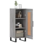 vidaXL Servantă, gri sonoma, 34,5x34x90 cm, lemn compozit vidaXL Servantă, gri sonoma, 34,5x34x90 cm, lemn compozit