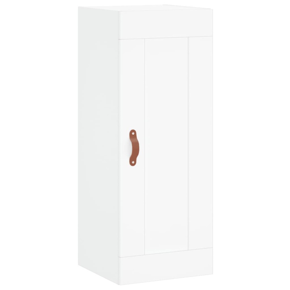 vidaXL Dulap de perete, alb, 34,5x34x90 cm, lemn prelucrat