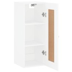 vidaXL Dulap de perete, alb, 34,5x34x90 cm, lemn prelucrat