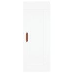 vidaXL Dulap de perete, alb, 34,5x34x90 cm, lemn prelucrat