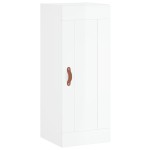 vidaXL Dulap de perete, alb extralucios, 34,5x34x90 cm, lemn prelucrat