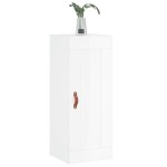 vidaXL Dulap de perete, alb extralucios, 34,5x34x90 cm, lemn prelucrat
