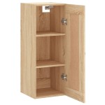 vidaXL Dulap de perete, stejar sonoma, 34,5x34x90 cm, lemn prelucrat vidaXL Dulap de perete, stejar sonoma, 34,5x34x90 cm, lemn prelucrat