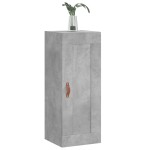 vidaXL Dulap de perete, gri beton, 34,5x34x90 cm, lemn prelucrat vidaXL Dulap de perete, gri beton, 34,5x34x90 cm, lemn prelucrat