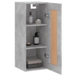 vidaXL Dulap de perete, gri beton, 34,5x34x90 cm, lemn prelucrat vidaXL Dulap de perete, gri beton, 34,5x34x90 cm, lemn prelucrat