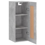 vidaXL Dulap de perete, gri beton, 34,5x34x90 cm, lemn prelucrat vidaXL Dulap de perete, gri beton, 34,5x34x90 cm, lemn prelucrat